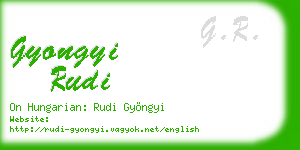 gyongyi rudi business card