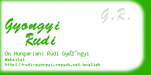 gyongyi rudi business card